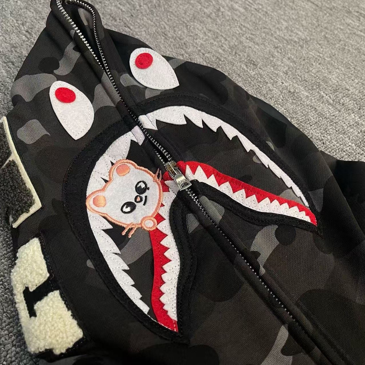 BAPE x Stray Kids Shark Hoodie
