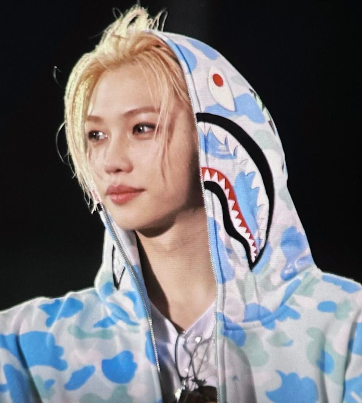 BAPE x Stray Kids Shark Hoodie